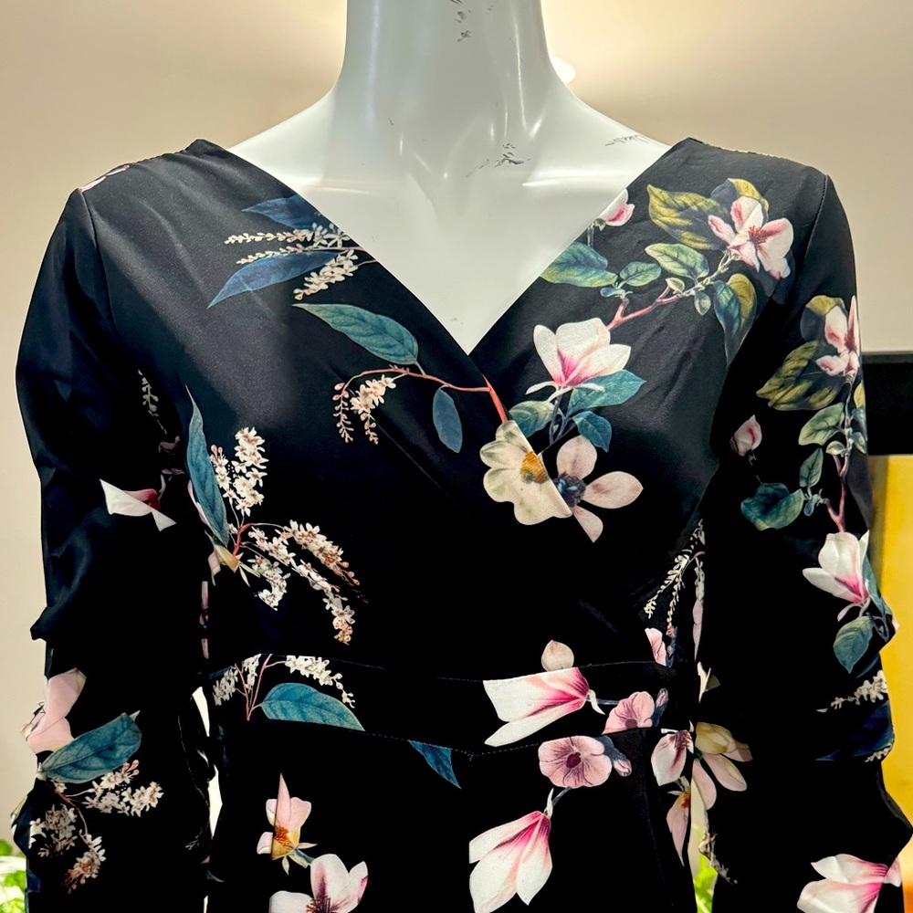 Floral dark print jumpsuit